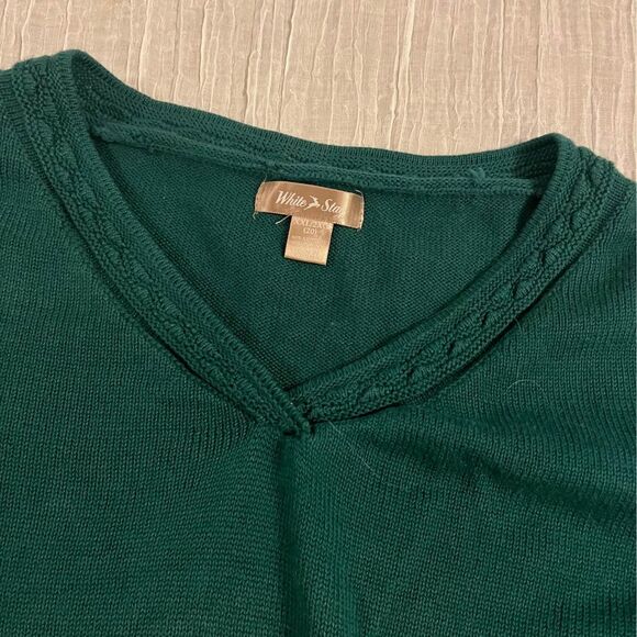white stag green womens sweater size XXL v neck - Picture 3 of 4